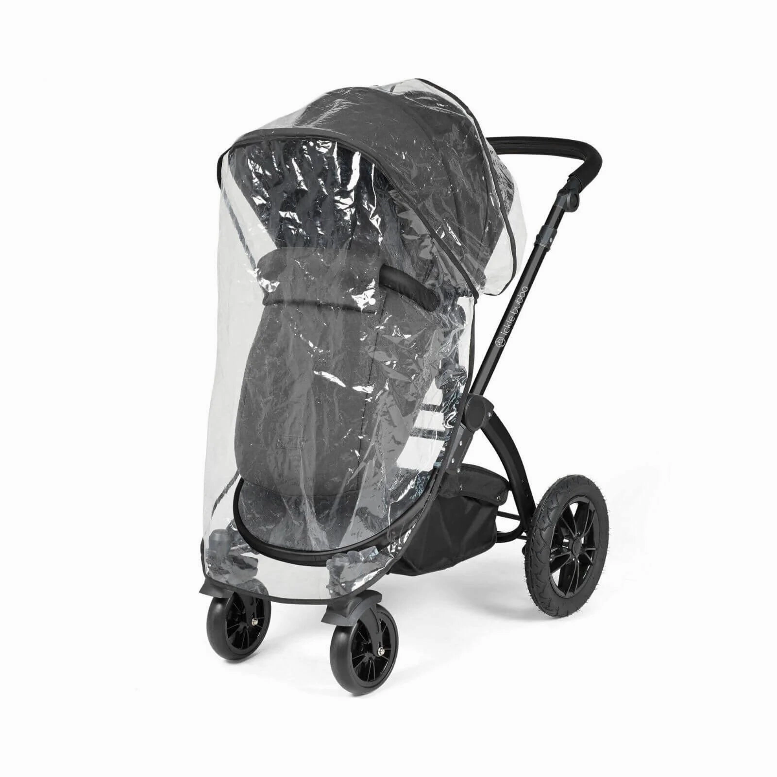 Ickle Bubba Stomp Luxe 2 in 1 Pushchair & Carrycot - Black/Charcoal Grey/Black