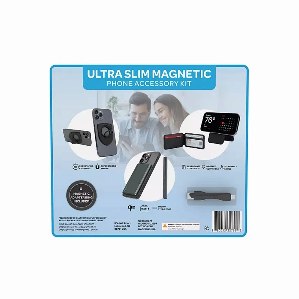 It's Just Smart IJS.1002 Qi2 Ultra Slim Magnetic Phone Accessory Kit