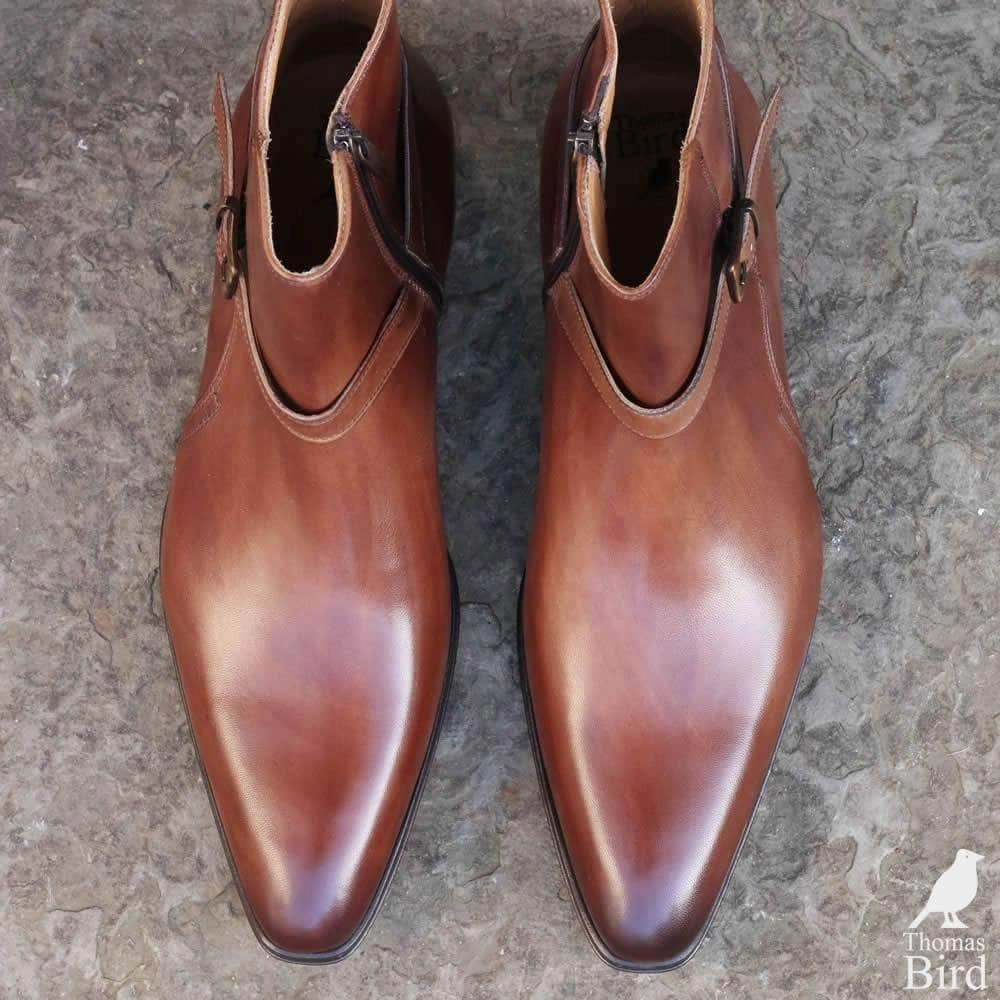 Jackson Jodhpur Zip Boot Tan