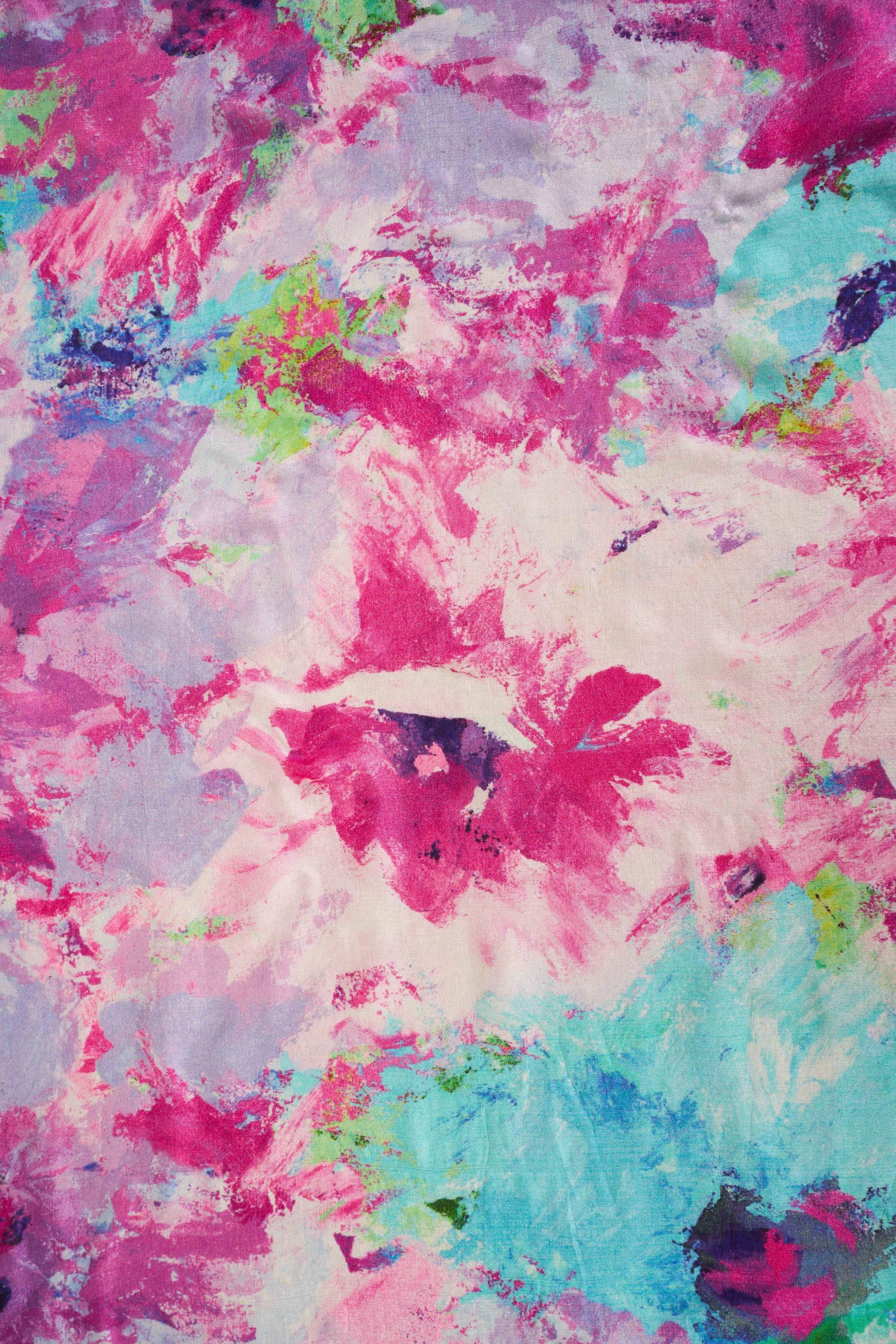 Jane's Bouquet Silk Scarf - Multi