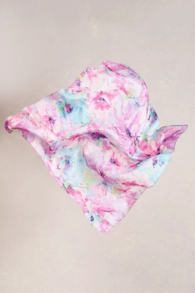 Jane's Bouquet Silk Scarf - Multi