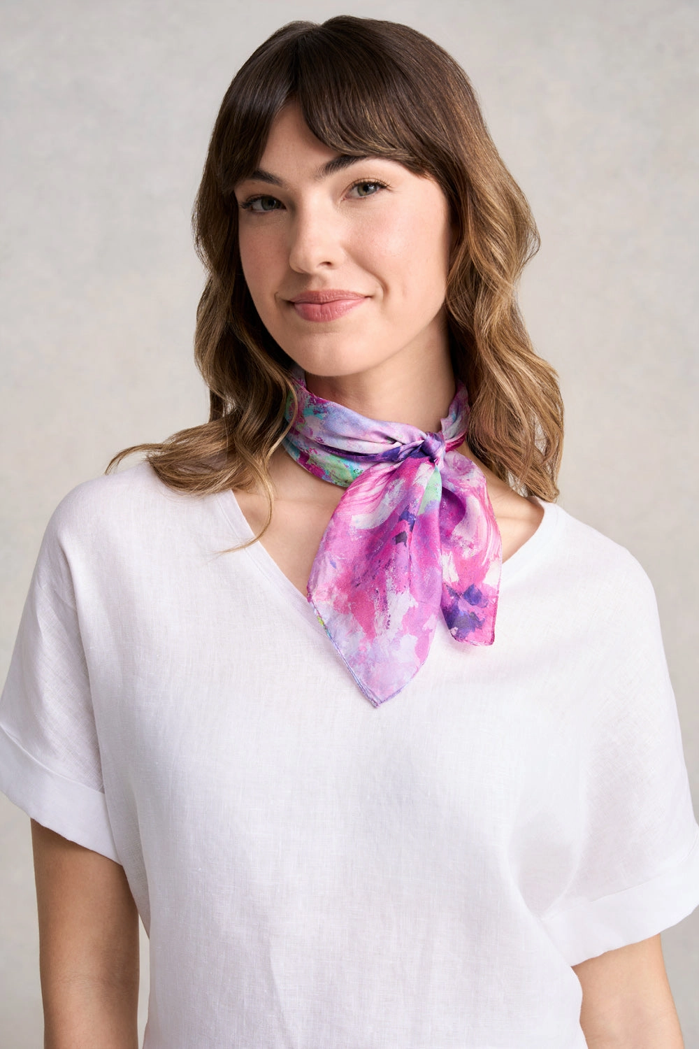 Jane's Bouquet Silk Scarf - Multi