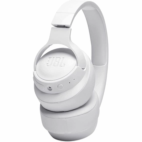 JBL JBLT710BTWHTAM Tune 710BT Wireless Over-Ear Bluetooth Headphones with Microphone, 50H Battery, Hands-Free Calls, Portable (White)