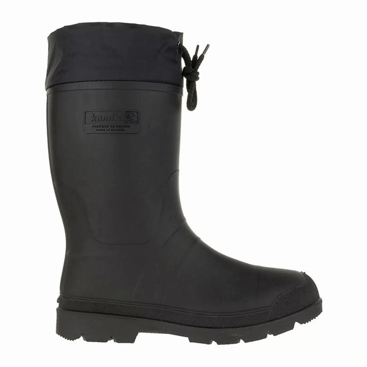 Kamik B20197G Forester Rubber Boots for Men - Black - 8M