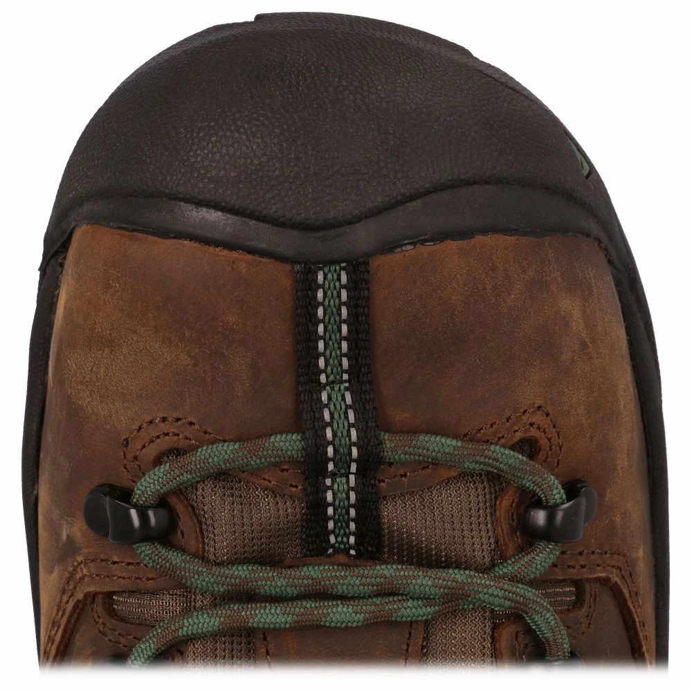 KEEN utility 1026892 Pittsburgh Energy Waterproof Carbon Toe Work Boots for Men - Cascade Brown/Green - 12M