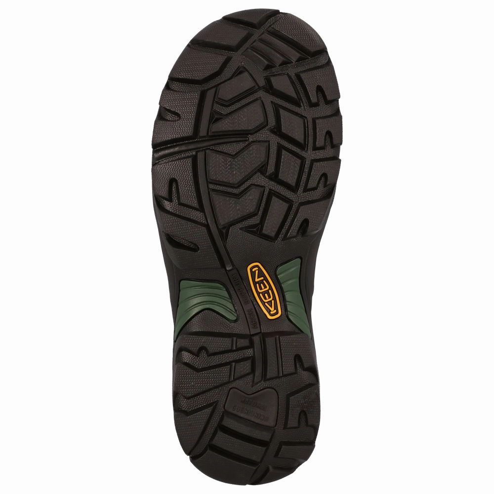 KEEN utility 1026892 Pittsburgh Energy Waterproof Carbon Toe Work Boots for Men - Cascade Brown/Green - 12M