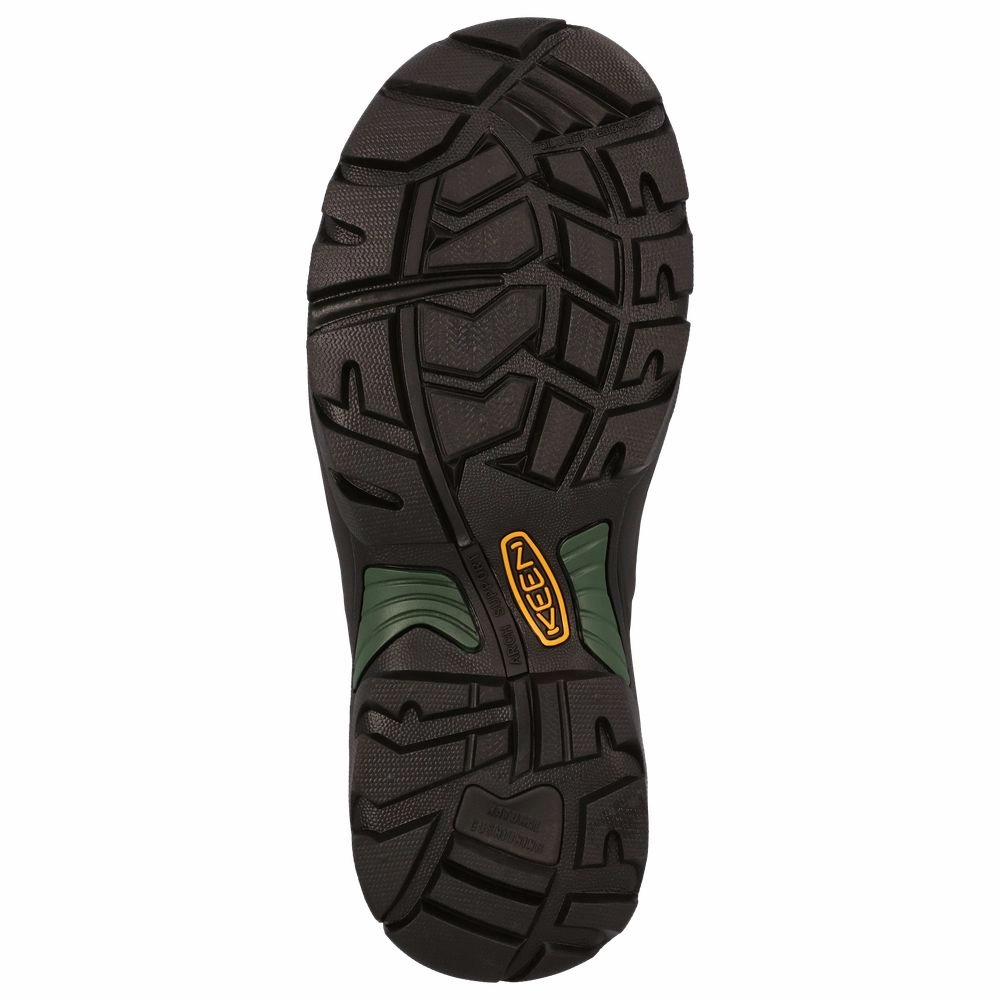 Keen Utility 1026892 Pittsburgh Energy Waterproof Carbon Toe Work Boots for Men - Cascade Brown/Green - 9.5W