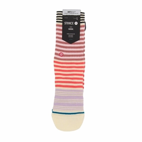 Kids' Crew Socks - Sunshine Stripe - Off White