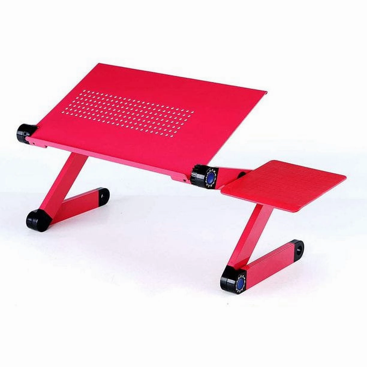 Kuyhrf 18.89-Pink 18.89" Foldable Laptop Stand for Desk with Cooling Vents & Removable Mouse Pad - Pink