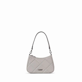 Le Andy - Sac à main 3-en-1 matelassé en cuir vegan granite