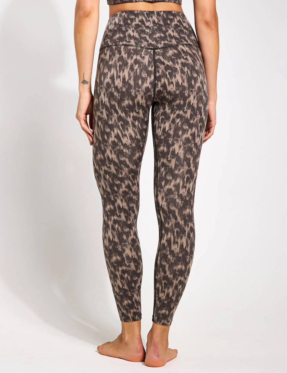 Let's Move High Waisted Legging 25" - Abstract Motion Texture