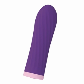 Leto Purr Ribbed Silicone Vibrating Bullet
