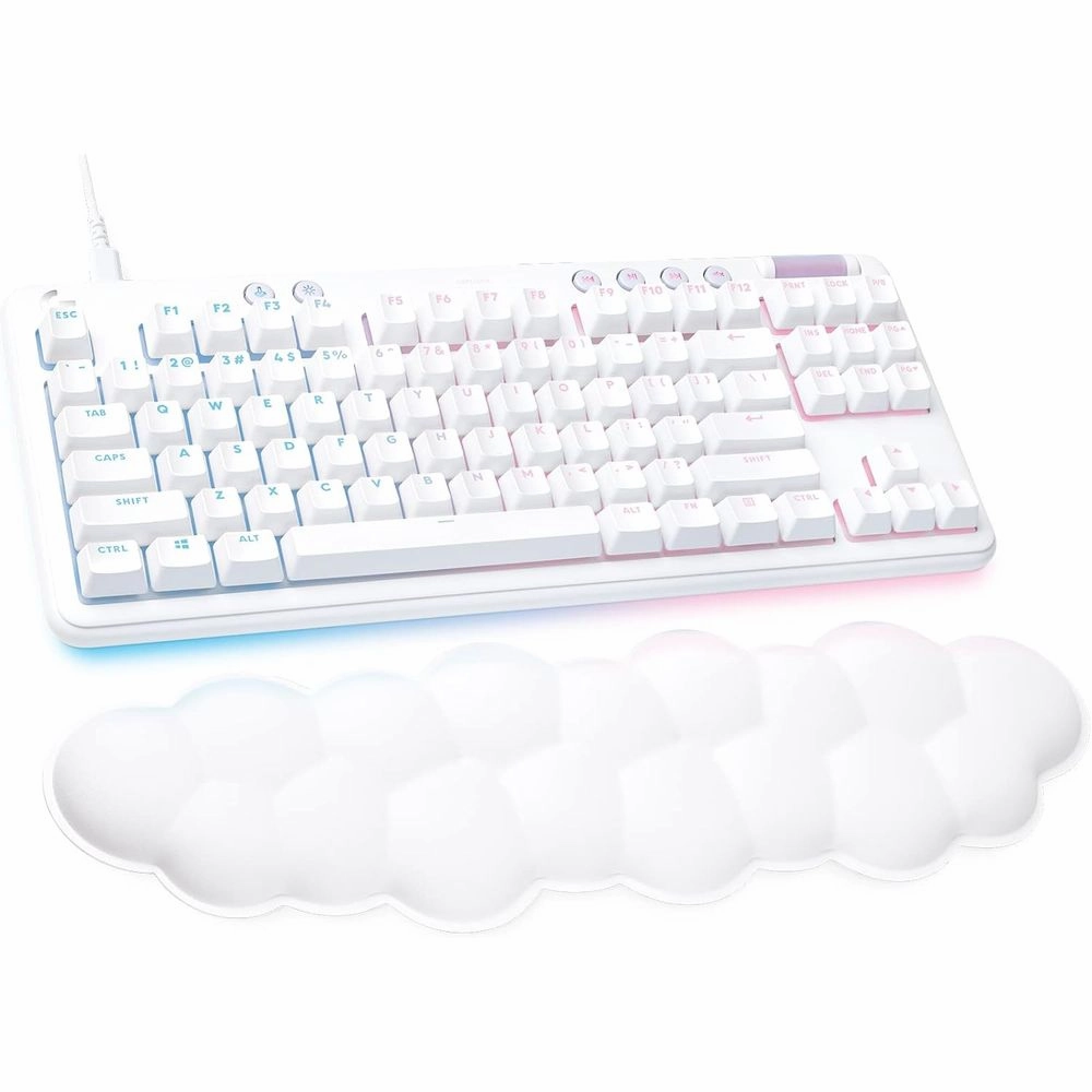 Logitech 920-010642 G713 Wired Mechanical Gaming Keyboard with LIGHTSYNC RGB Lighting, White Mist