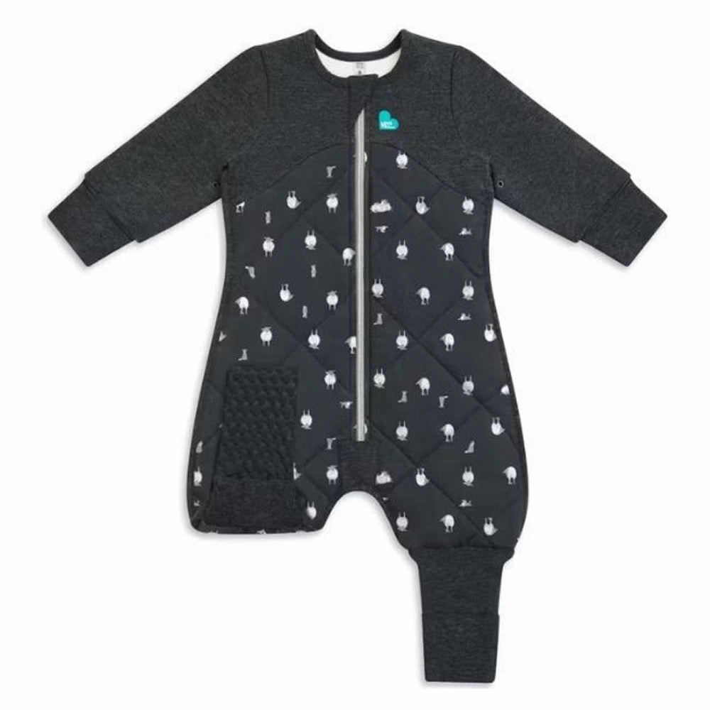 Love To Dream Organic Cotton Sleep Suit With Merino Wool 2.5 Tog Charcoal - Lamb's Best Friend