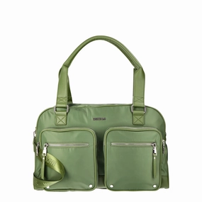 Madden NYC Women's Cargo Pocket Weekender Bag Olive