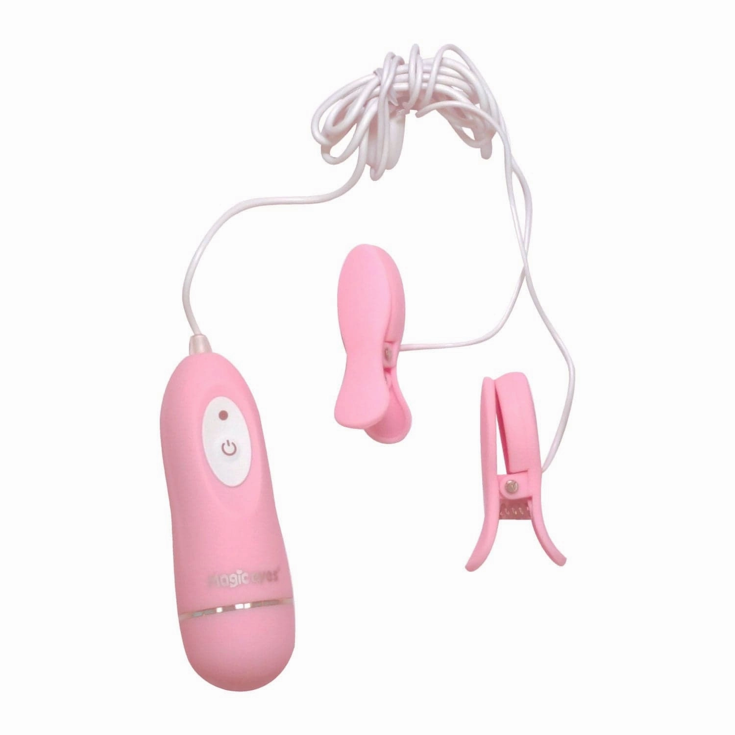 Magic Eyes - Love Pincher Remote Control Vibrating Nipple Clamps (Pink)