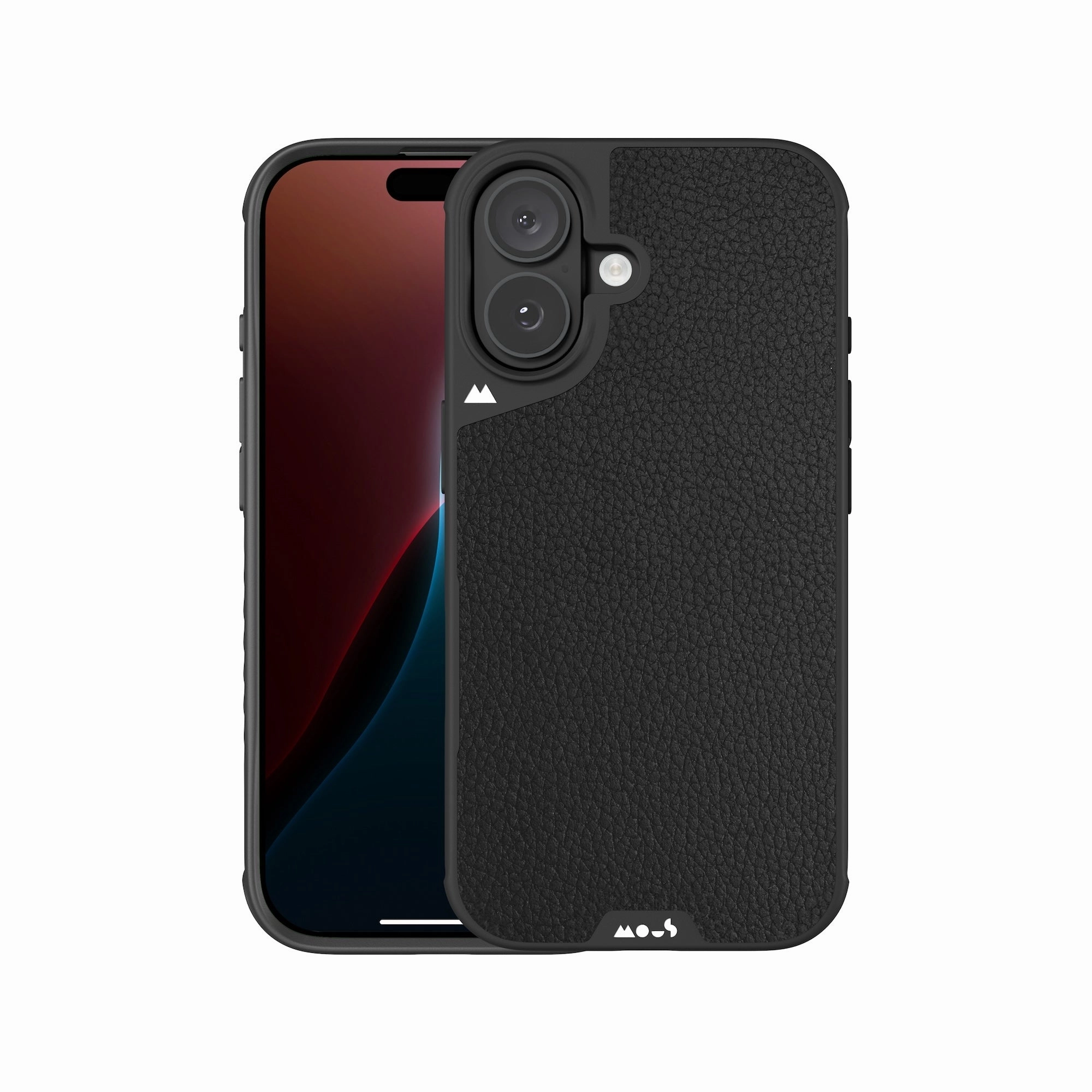 MagSafe® Compatible Black Leather Phone Case with Camera Control Button