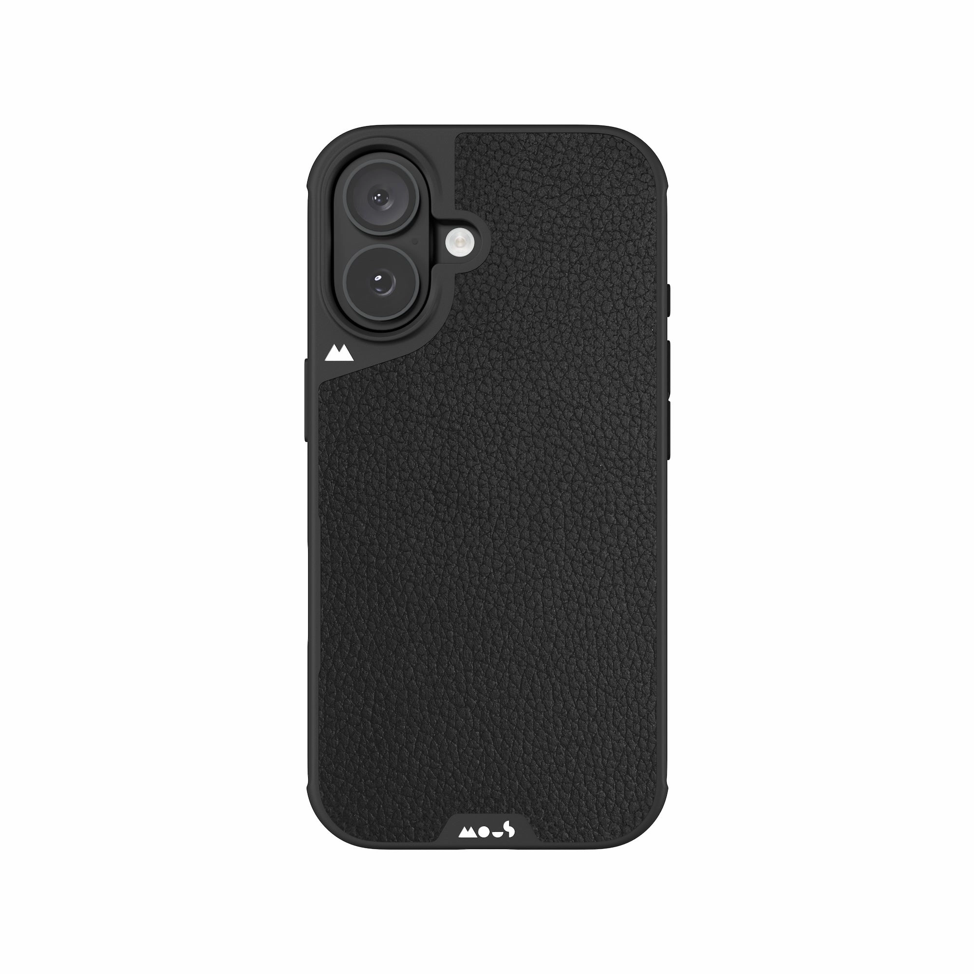 MagSafe® Compatible Black Leather Phone Case with Camera Control Button