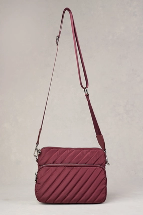 Manon Quilted Crossbody Bag - Merlot