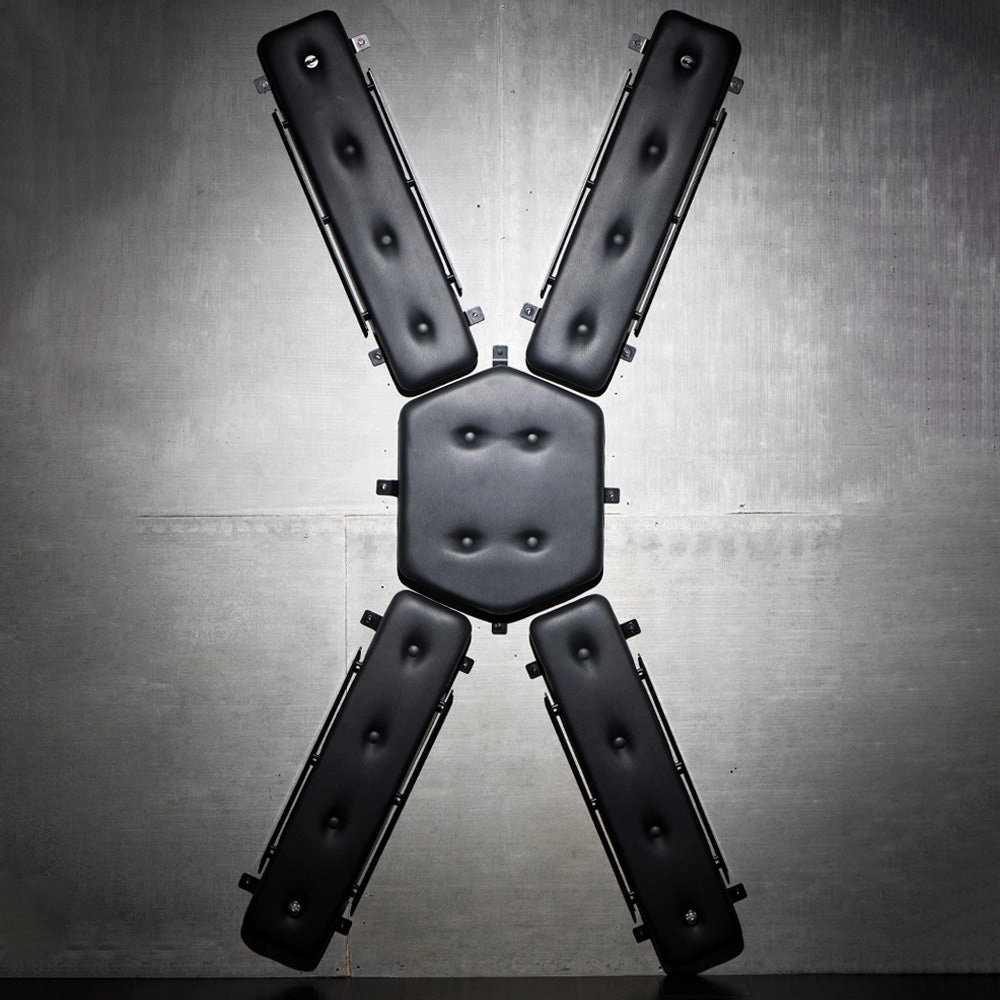 Master Series Padded Wall-Mounted St. Andrew's Cross