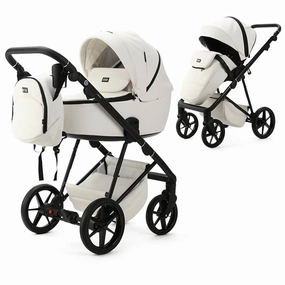 Mee-Go Milano Evo 2-in-1 Pushchair & Pram - Pearl White