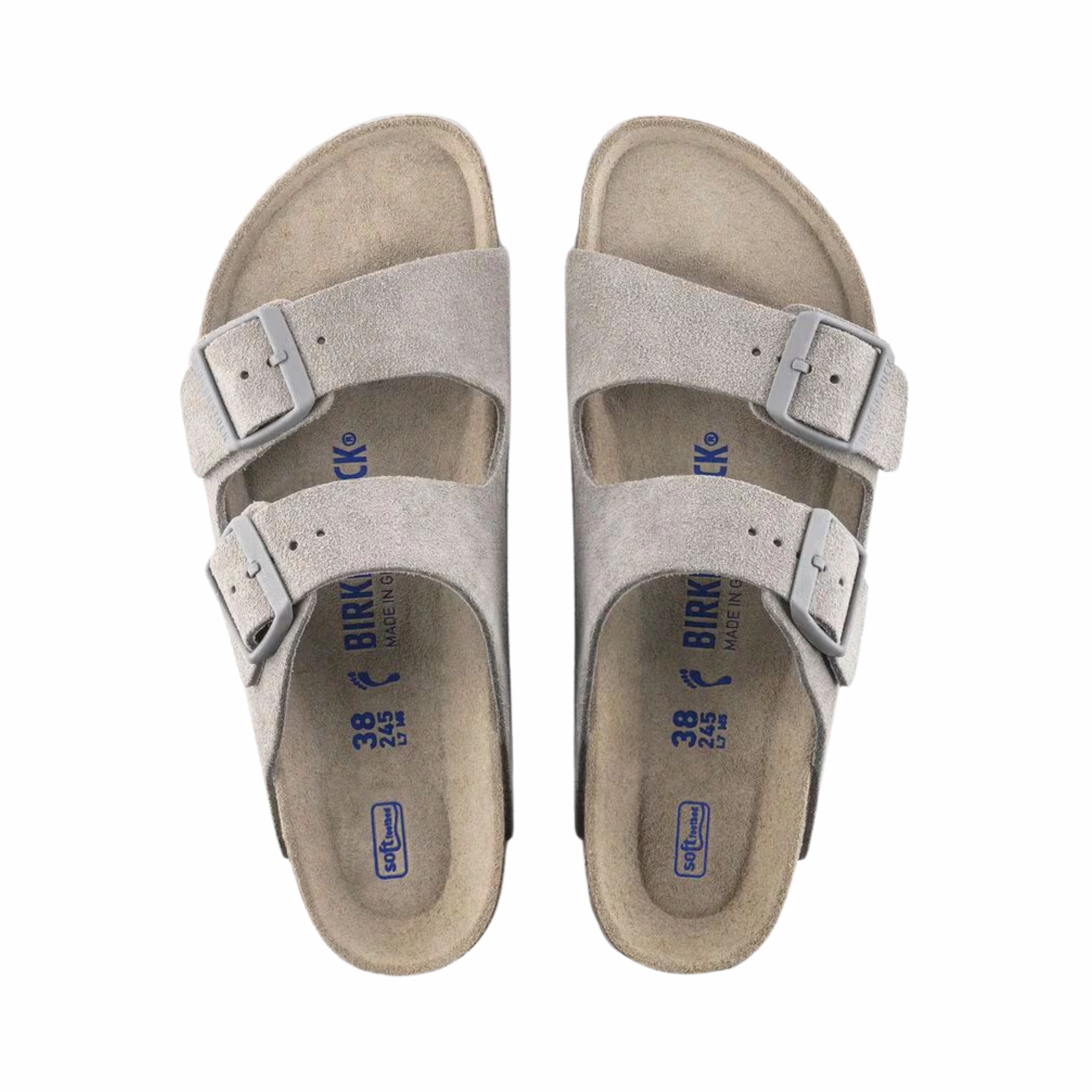 Men's Arizona Soft Footbed (Suede Leather) - Stone Coin