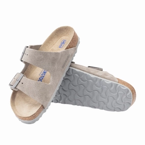 Men's Arizona Soft Footbed (Suede Leather) - Stone Coin