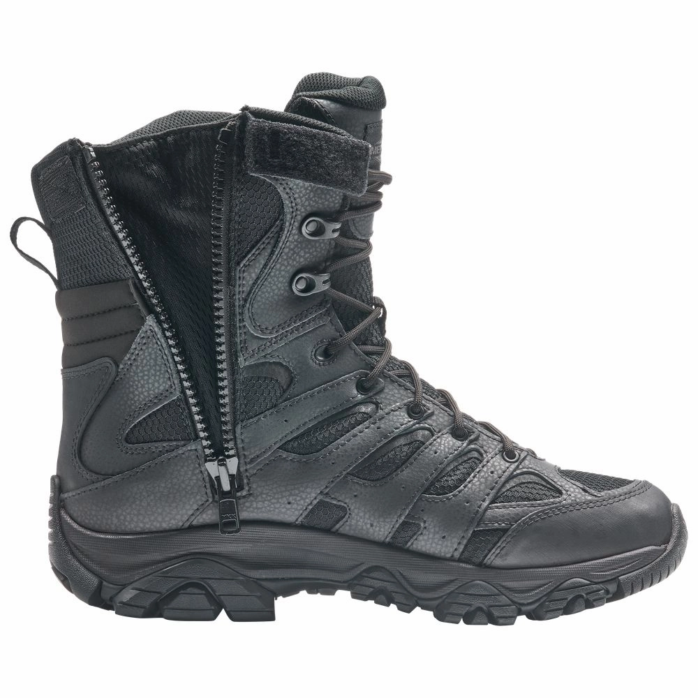 Merrell J003907 MOAB 3 Waterproof Tactical Side-Zip Duty Boots for Men - Black - 11M