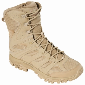 Merrell J004107 MOAB 3 Waterproof Tactical Side-Zip Duty Boots for Men - Coyote - 9M