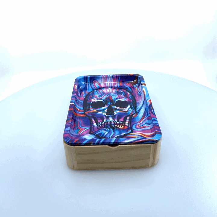 Metal Roll Tray with Magnetic Storage Box- 6 Pieces Per Retail Ready Display 22099