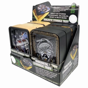Metal Roll Tray with Magnetic Storage Box - 6 Pieces Per Retail Ready Display 23395