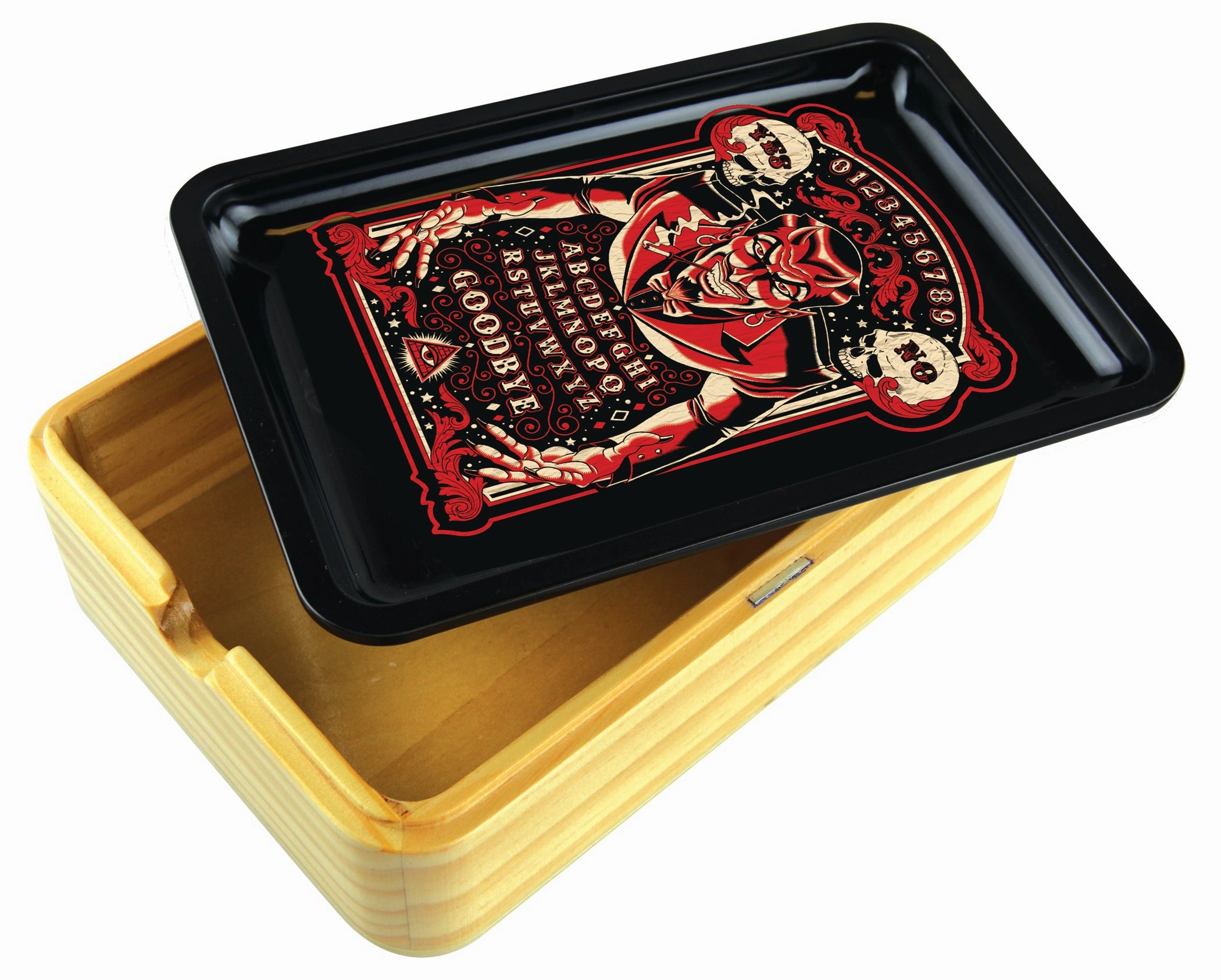 Metal Roll Tray with Magnetic Storage Box - 6 Pieces Per Retail Ready Display 23395