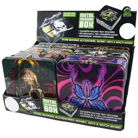 Metal Storage Box with Roll Tray - 6 Pieces Per Retail Ready Display 20359
