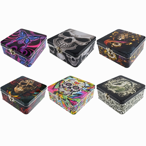 Metal Storage Box with Roll Tray - 6 Pieces Per Retail Ready Display 20359
