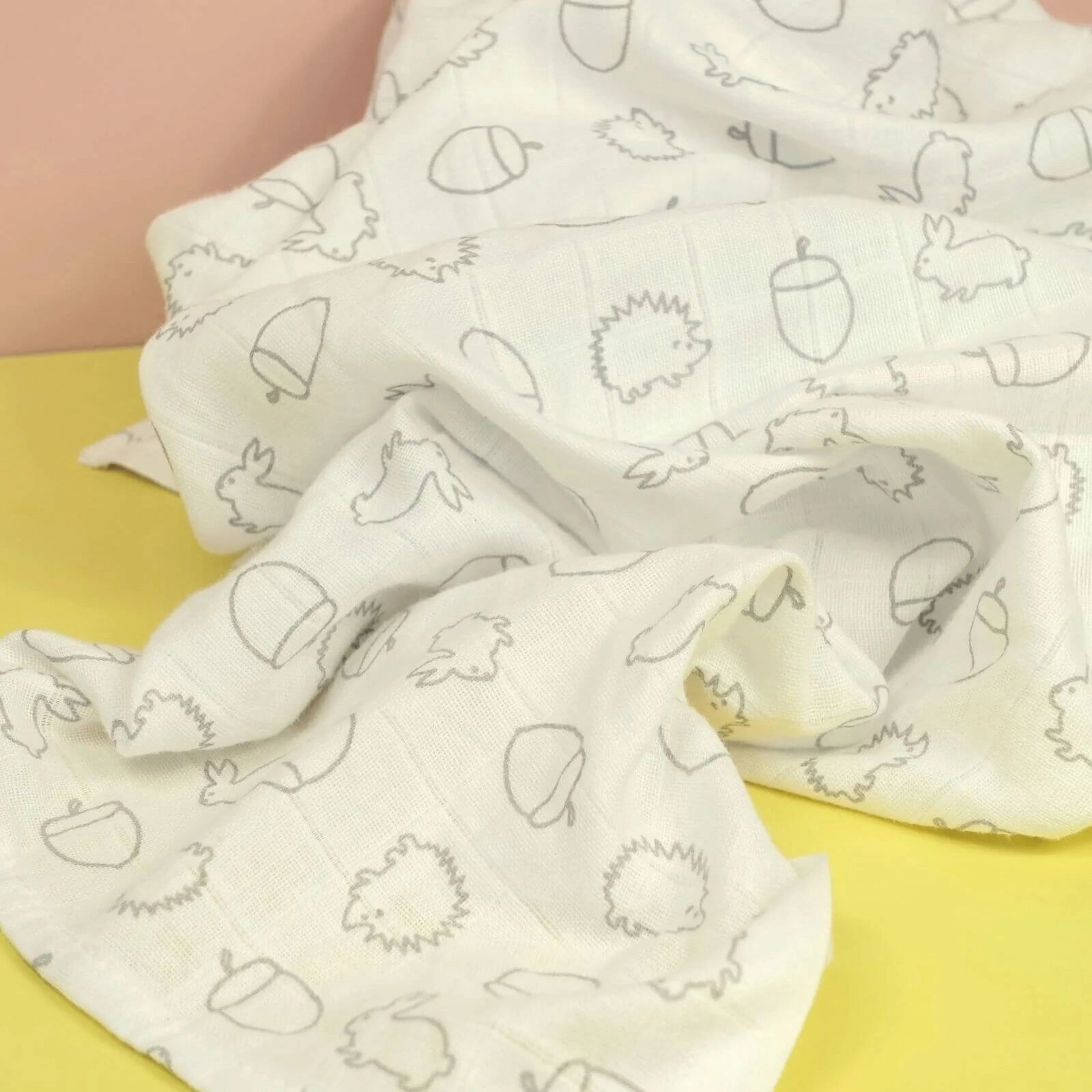 MuslinZ Muslin Swaddles 100x90cm 2 pcs - Grey