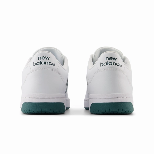 NEW BALANCE UNISEX BB80 WHITE/GREEN SNEAKER SHOE