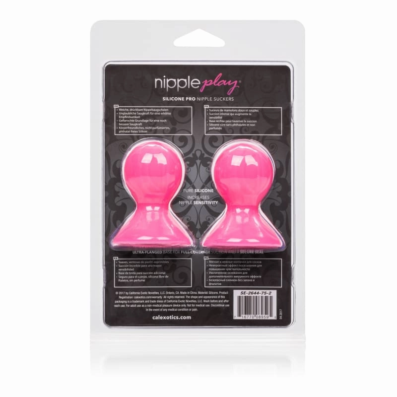Nipple Play Silicone Pro Nipple Suckers - Pink