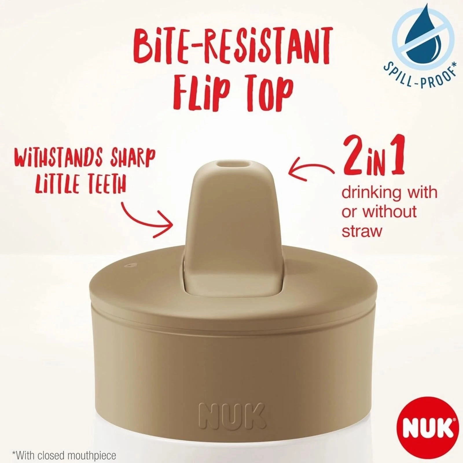 NUK Mini-Mee Flip Cup with 2-in-1 Cup 12  months 450ml - Mint