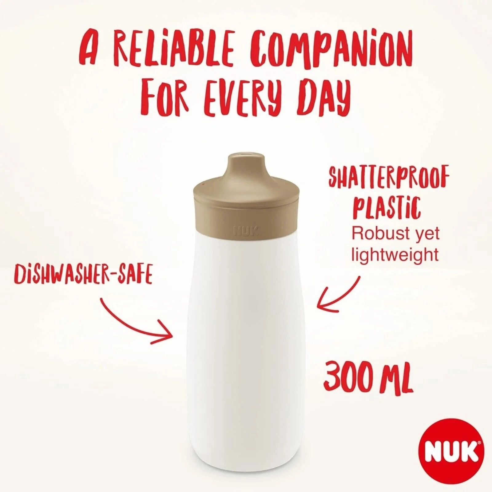 NUK Mini-Mee Sip Cup with Sip Top 9  months 300ml - Bee