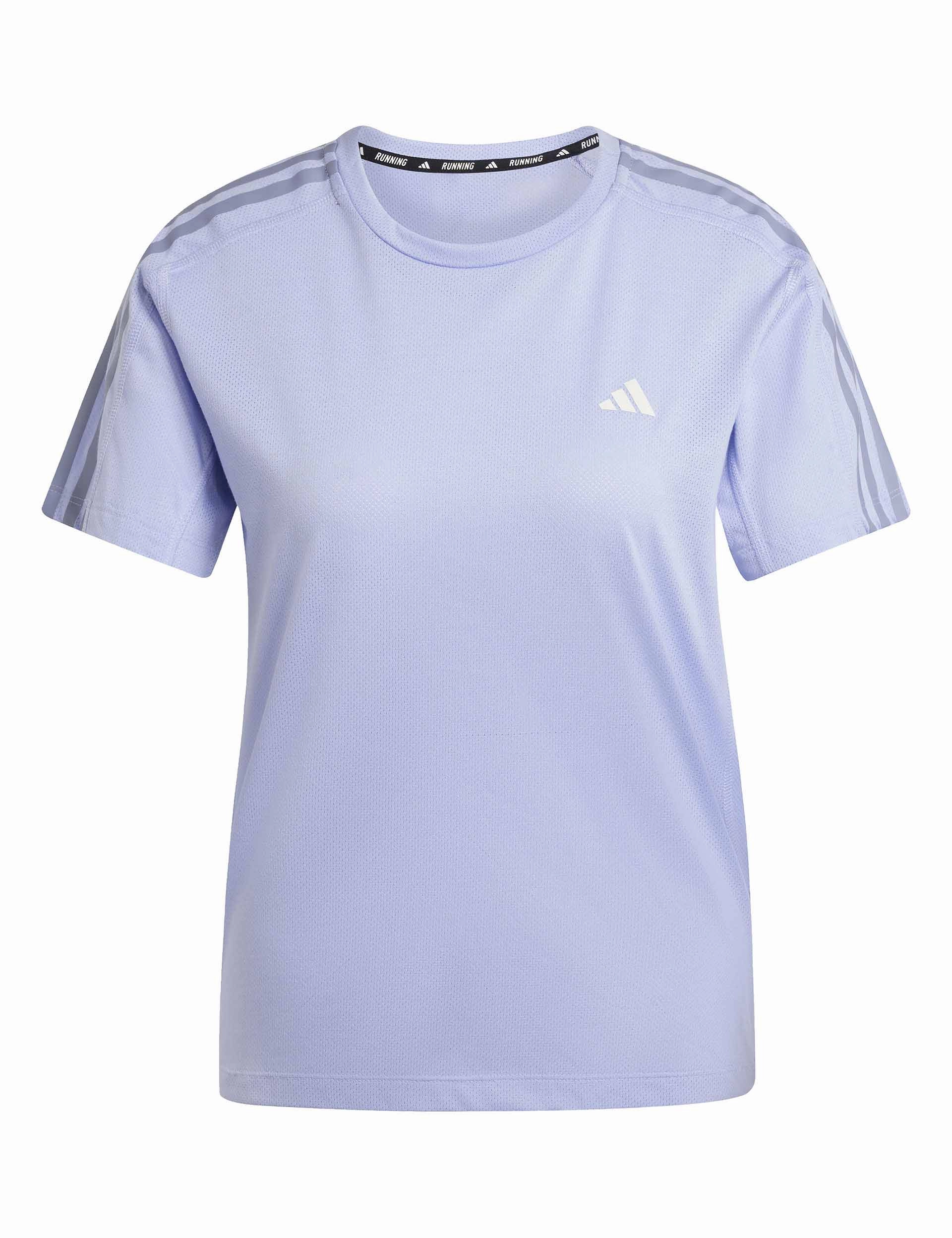 Own the Run 3-Stripes T-Shirt - Violet Tone