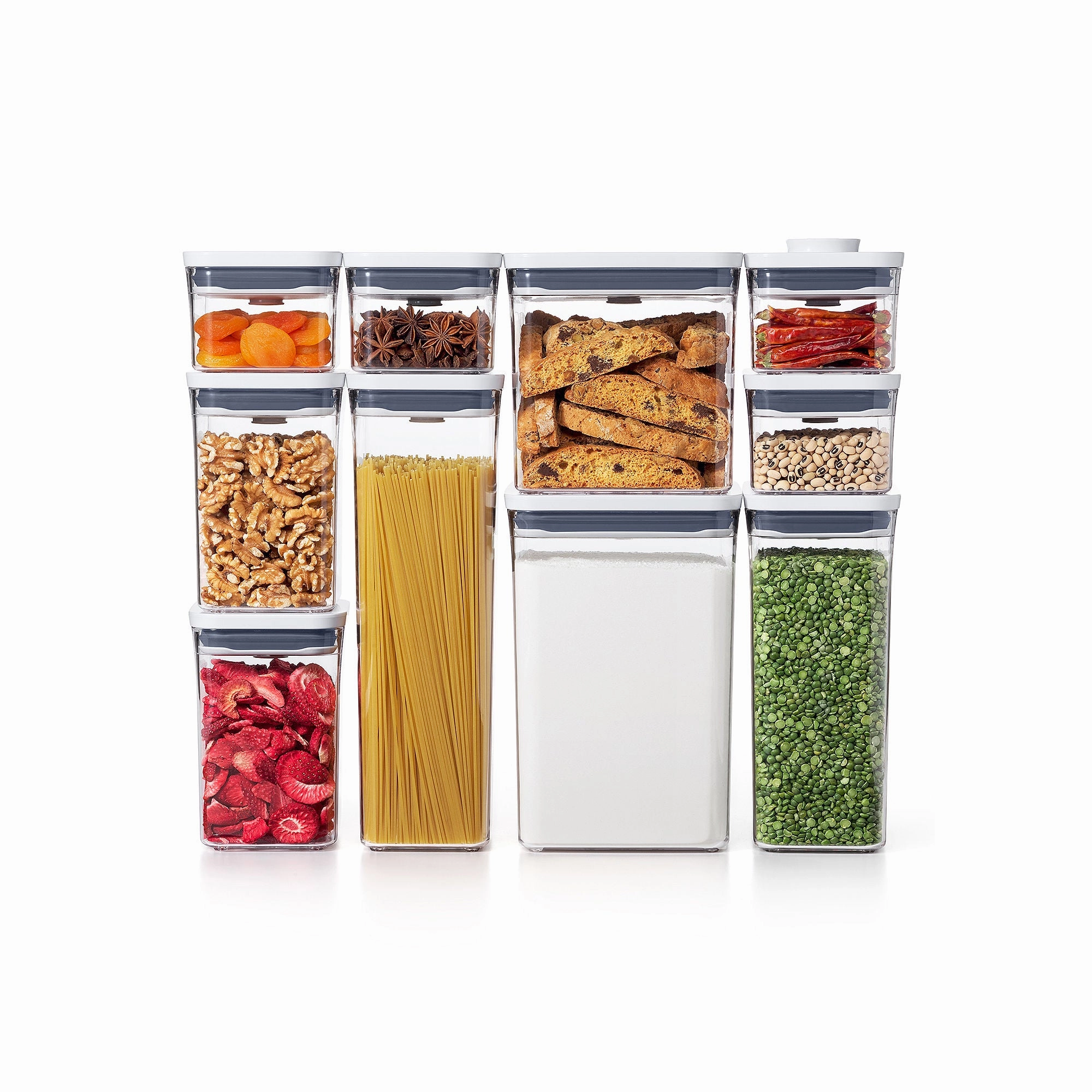 OXO 11236000 GG 10 Piece Pop Container Set - Clear