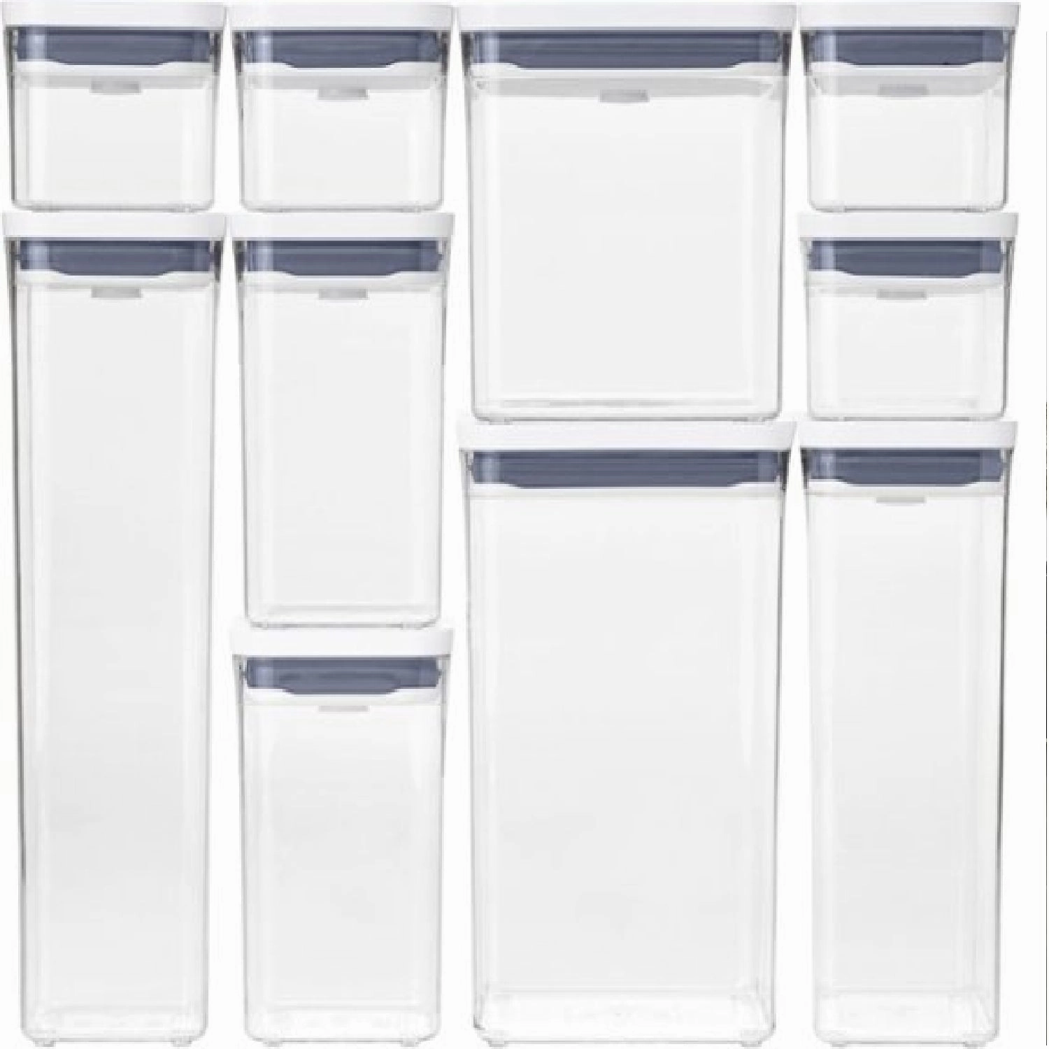OXO 11236000 GG 10 Piece Pop Container Set - Clear