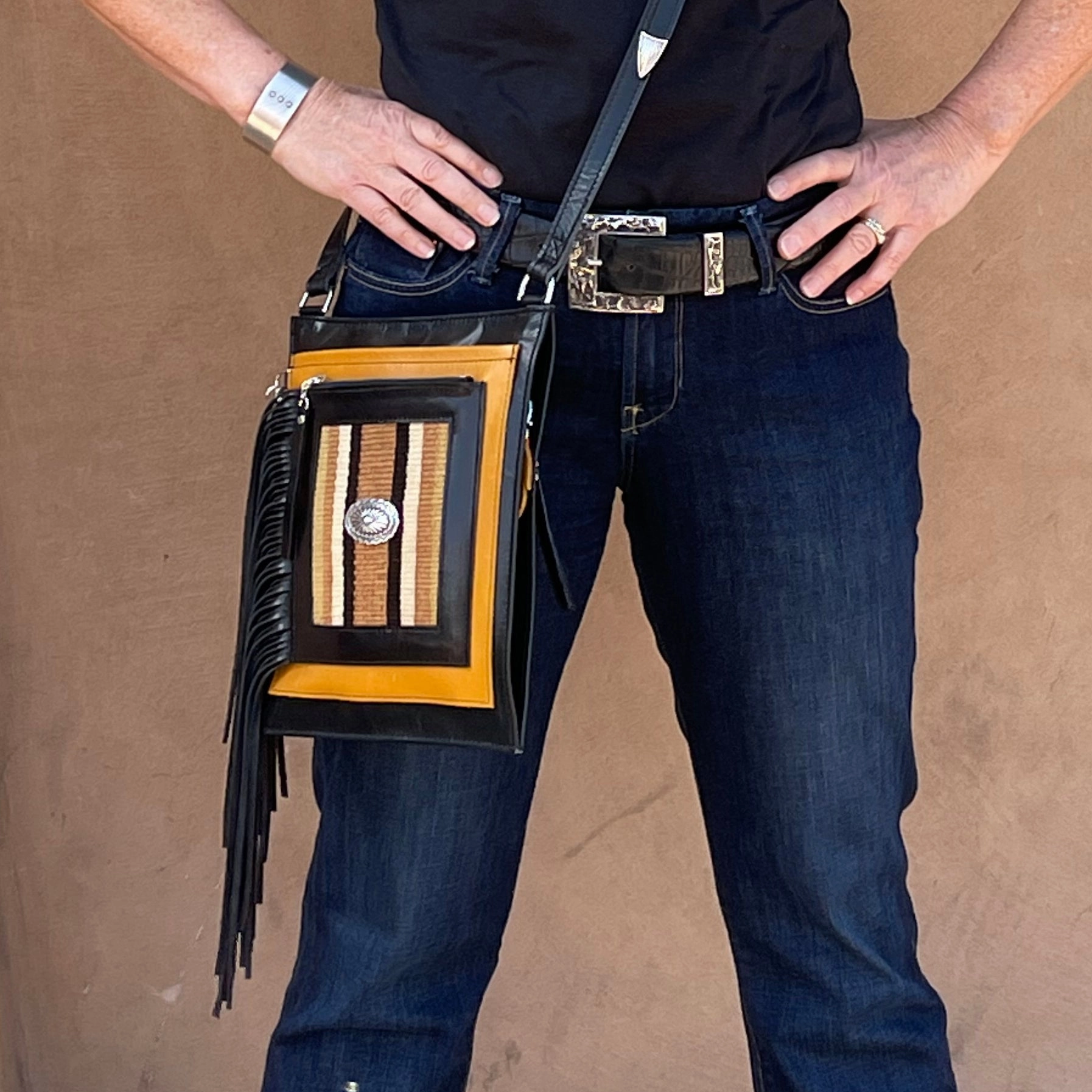 PCco Baby Bandolera w/ Textile Crossbody Bag