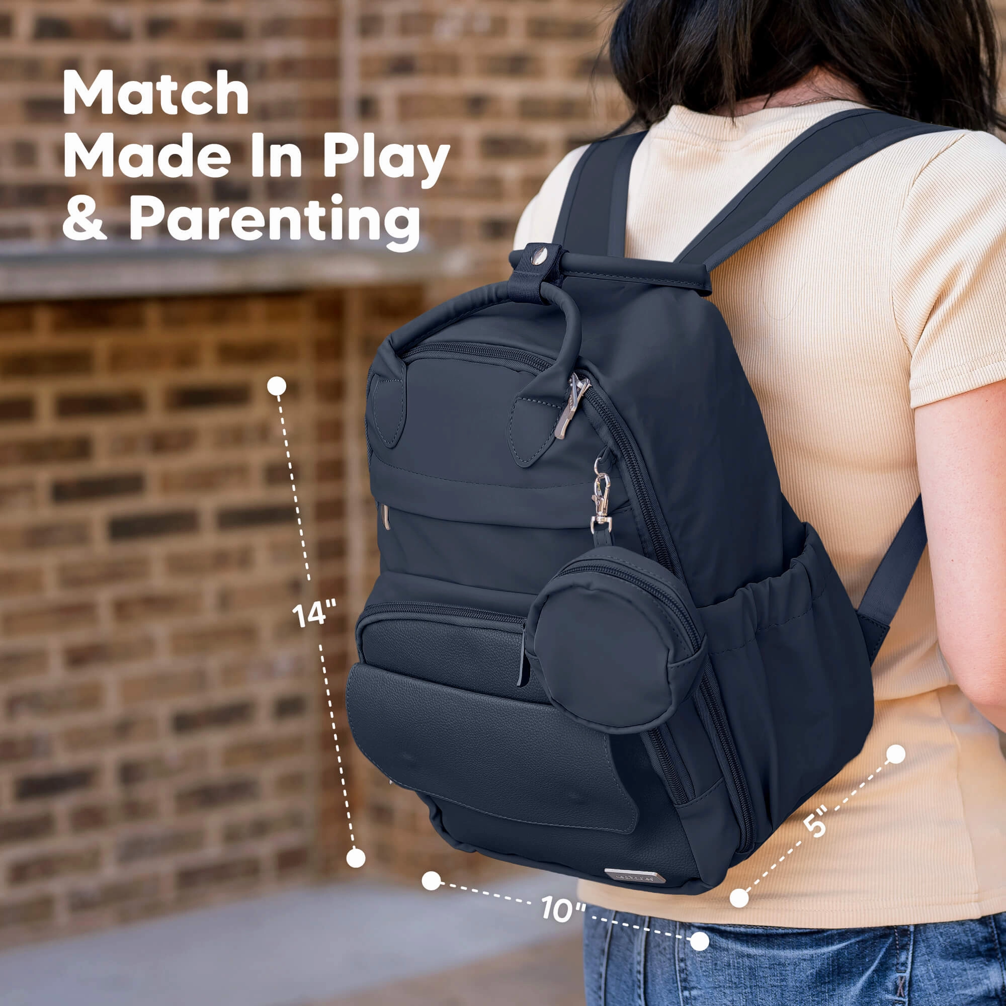Play Diaper Bag (Navy Blue)