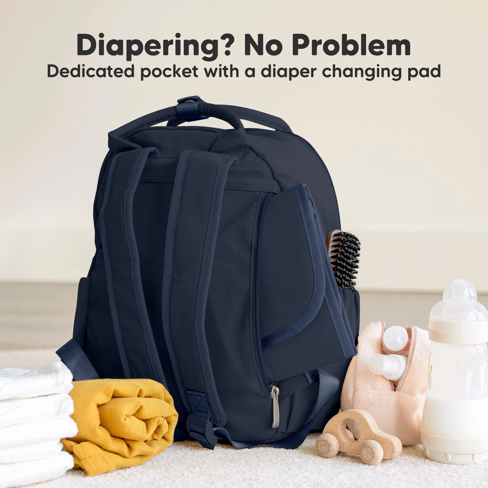 Play Diaper Bag (Navy Blue)