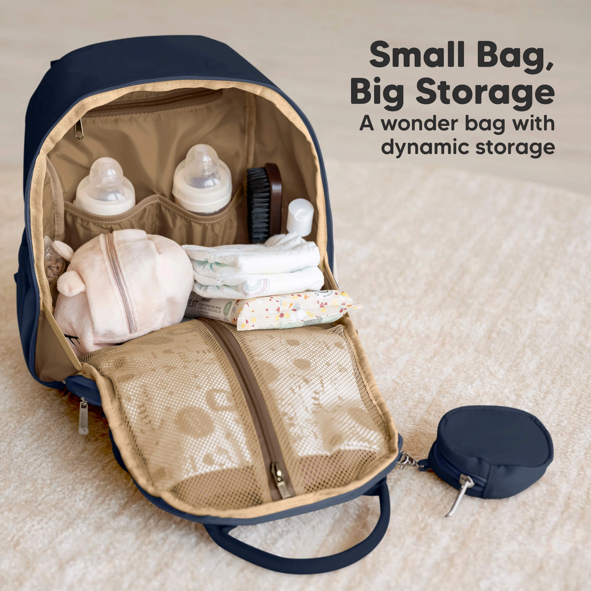 Play Diaper Bag (Navy Blue)