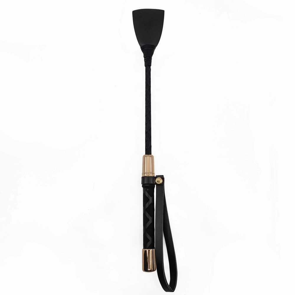 Poison Rose Gold Tipped Short Riding Crop