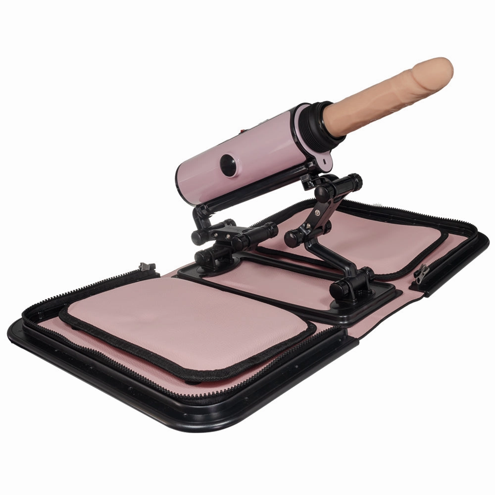 Portable Thrusting Handbag Sex Machine - Light Pink
