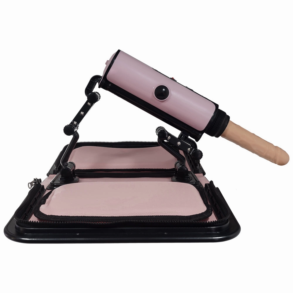 Portable Thrusting Handbag Sex Machine - Light Pink