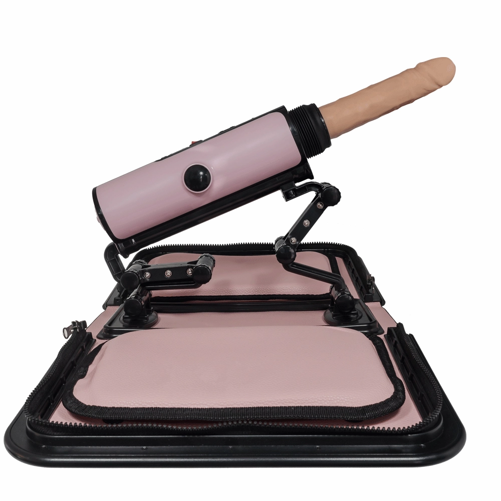 Portable Thrusting Handbag Sex Machine - Light Pink